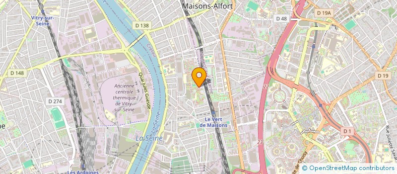 localisation de l'entreprise LVL TRANSPORT à ALFORTVILLE