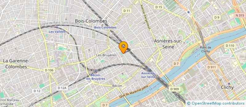 localisation de l'entreprise LVL4  ASNIERES-SUR-SEINE