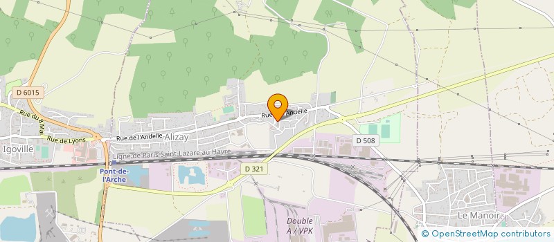 localisation de l'entreprise LVLA  ALIZAY