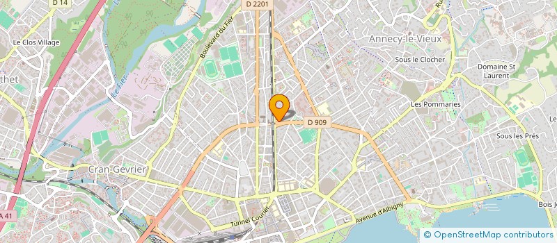 localisation de l'entreprise LVLAB RECORDS à ANNECY