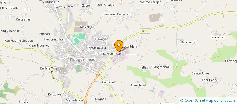 localisation de l'entreprise LVLG  PLOUGUERNEAU