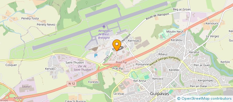 localisation de l'entreprise LVLG  GUIPAVAS