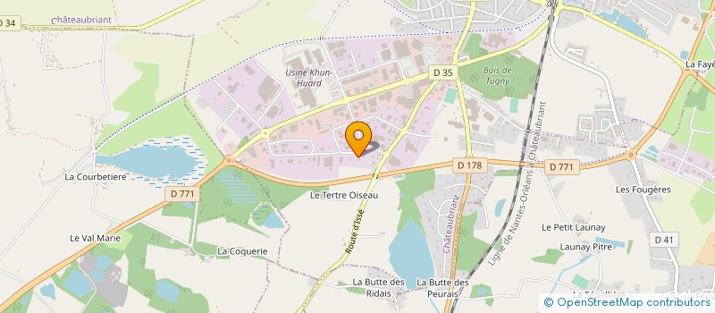 localisation de l'entreprise LVLM à CHATEAUBRIANT