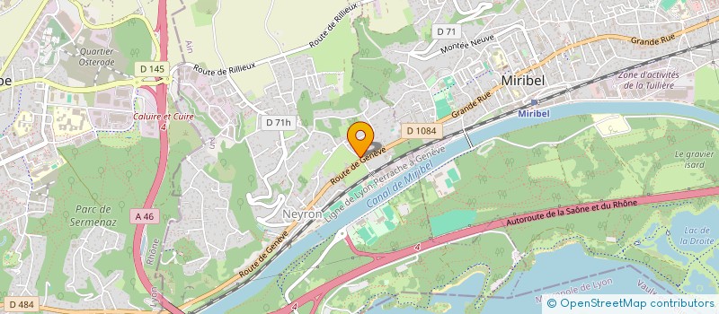 localisation de l'entreprise LVLM  NEYRON