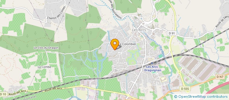 localisation de l'entreprise LVLPR  LES ARCS