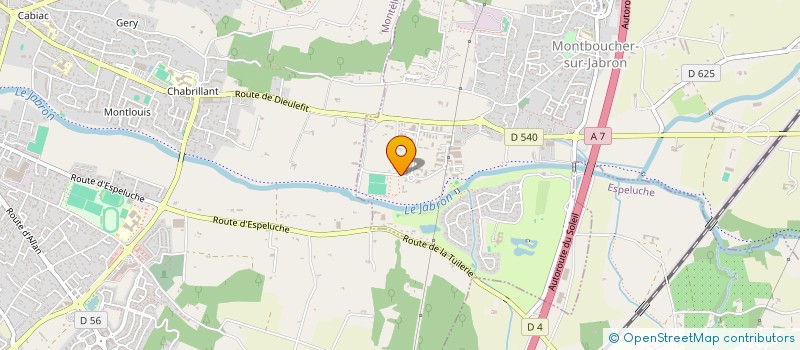 localisation de l'entreprise LVM à MONTBOUCHER-SUR-JABRON