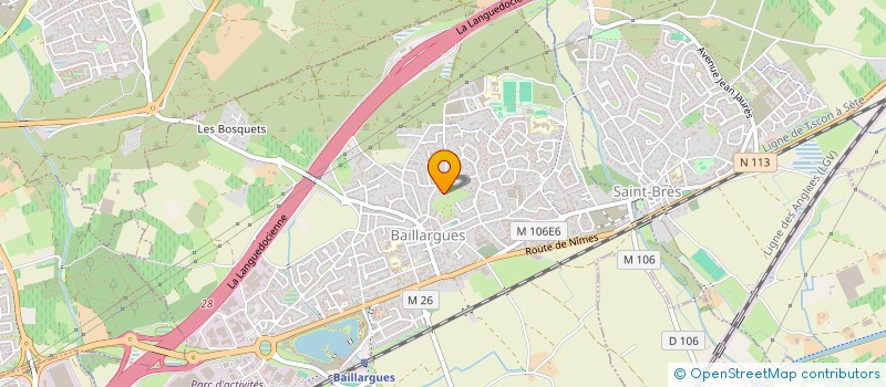 localisation de l'entreprise LVM  BAILLARGUES