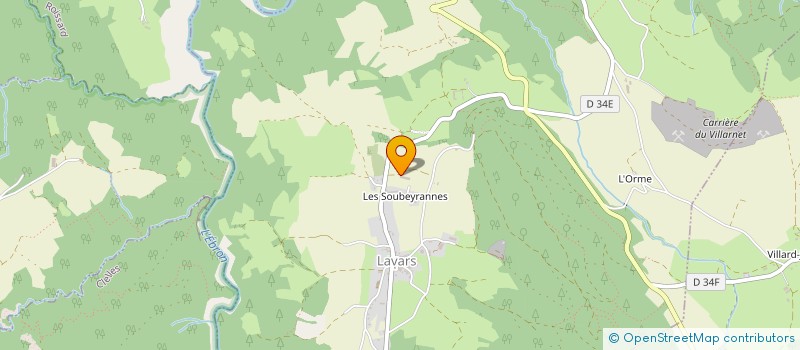 localisation de l'entreprise LVM  LAVARS