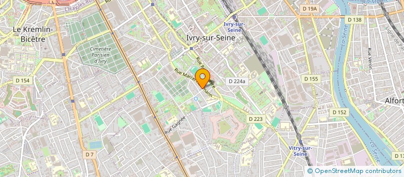 localisation de l'entreprise LVM BARBER  IVRY-SUR-SEINE