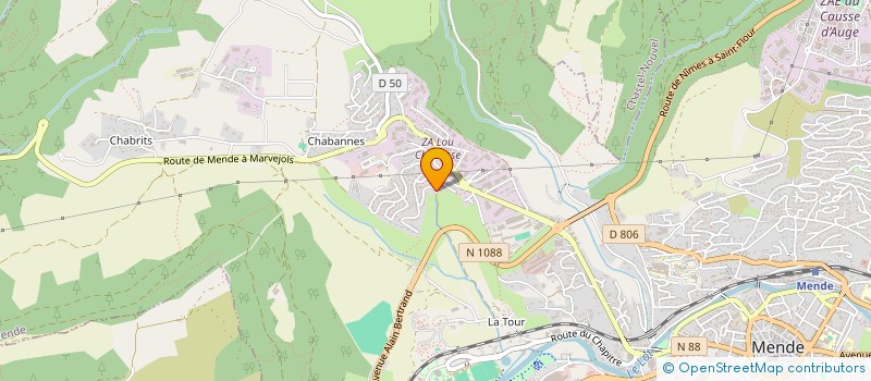 localisation de l'entreprise LVM DIAG  MENDE