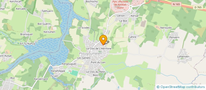 localisation de l'entreprise LVM ENERGIE  PLOUGOUMELEN