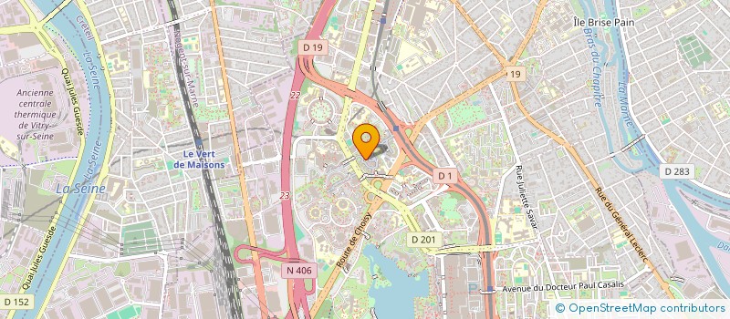 localisation de l'entreprise LVM - LUMIERE VIE MONDE  CRETEIL