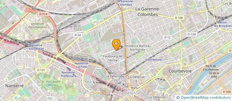 localisation de l'entreprise LVMA à COURBEVOIE