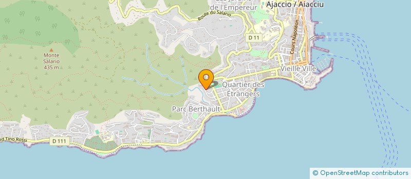 localisation de l'entreprise LVMA à AJACCIO