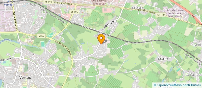 localisation de l'entreprise LVMB  VERTOU