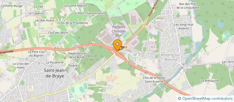 localisation de l'entreprise LVMH RECHERCHE à SAINT-JEAN-DE-BRAYE
