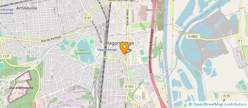 localisation de l'entreprise LVMM à HAGONDANGE