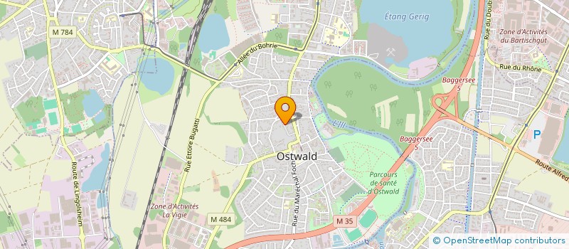 localisation de l'entreprise LVMS  OSTWALD