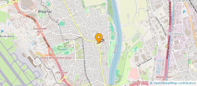 localisation de l'entreprise LVMS  BLAGNAC