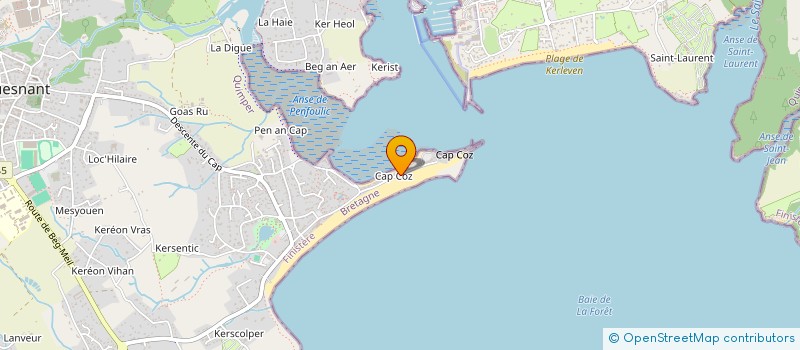 localisation de l'entreprise LVMS  FOUESNANT