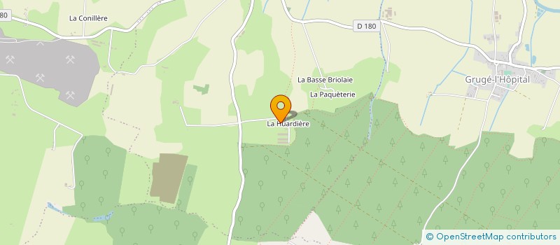 localisation de l'entreprise LVMT ENERGIES  OMBREE D'ANJOU