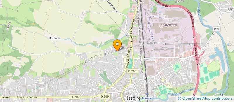 localisation de l'entreprise LVN  ISSOIRE