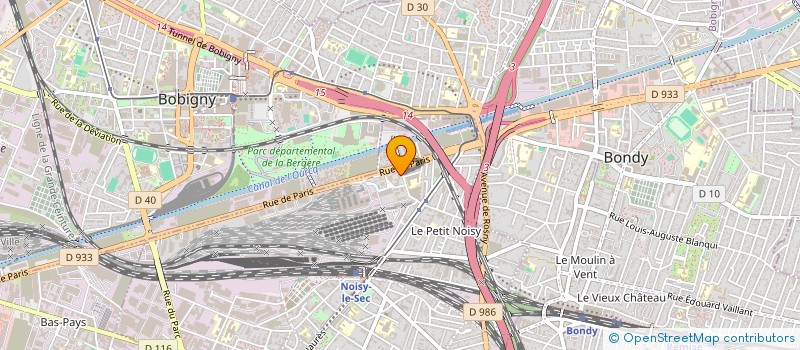 localisation de l'entreprise LVN à NOISY-LE-SEC