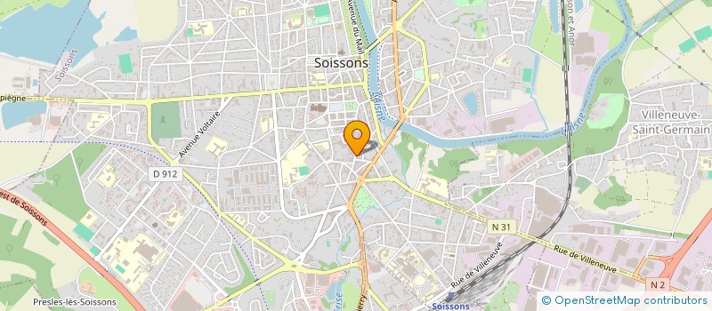 localisation de l'entreprise LVNEGOCES à SOISSONS