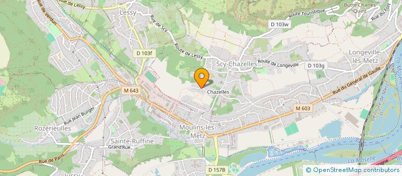 localisation de l'entreprise LVNH  SCY-CHAZELLES