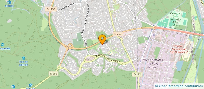 localisation de l'entreprise LVNL  LA TESTE-DE-BUCH