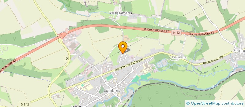 localisation de l'entreprise LVP  LUMBRES