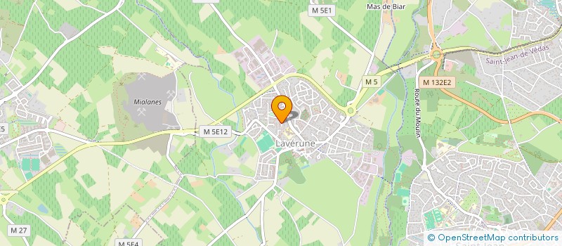 localisation de l'entreprise LVP  LAVERUNE