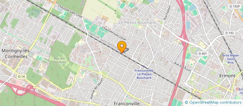 localisation de l'entreprise LVP 95 à FRANCONVILLE
