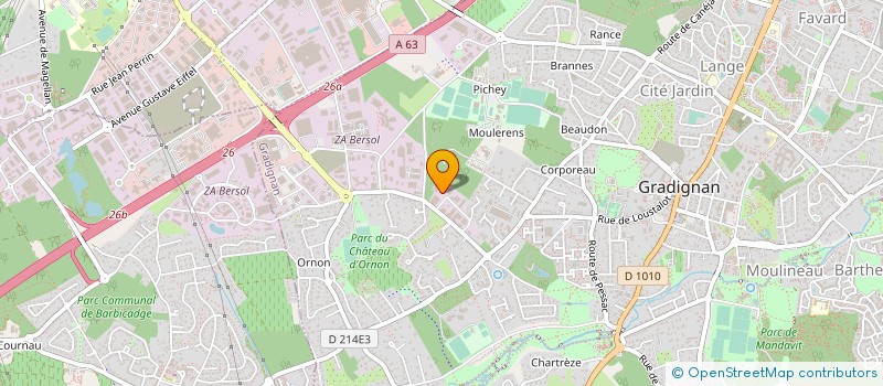 localisation de l'entreprise LVP GLOBAL à GRADIGNAN