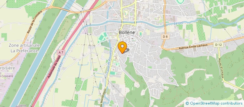 localisation de l'entreprise LVR CHARPENTE  BOLLENE