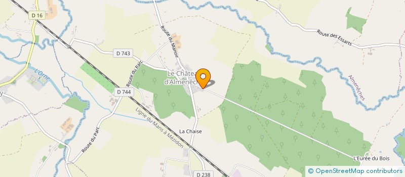localisation de l'entreprise LVRA à LE CHATEAU D'ALMENECHES