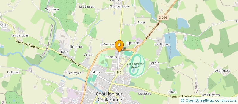 localisation de l'entreprise LVS à CHATILLON-SUR-CHALARONNE