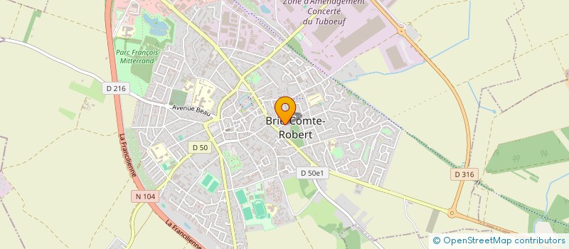 localisation de l'entreprise LVS à BRIE-COMTE-ROBERT