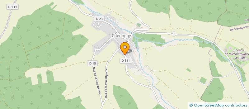 localisation de l'entreprise LVS ECHAFAUDAGE  CHENNEGY