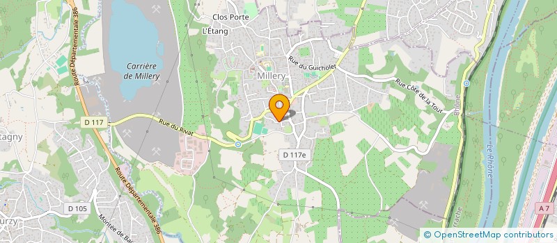 localisation de l'entreprise LVS LES RESTANQUES  MILLERY