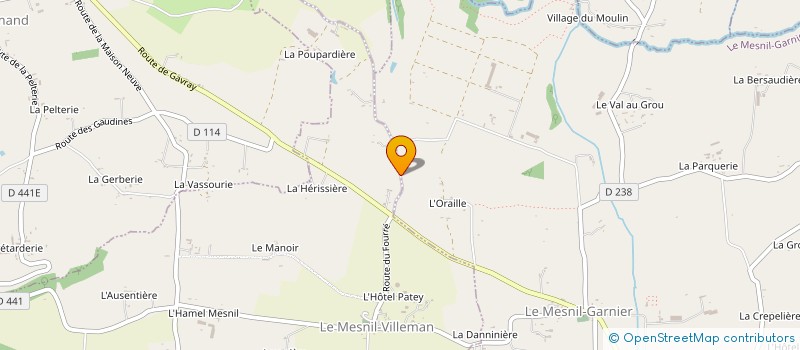 localisation de l'entreprise LVSB  LE MESNIL-VILLEMAN