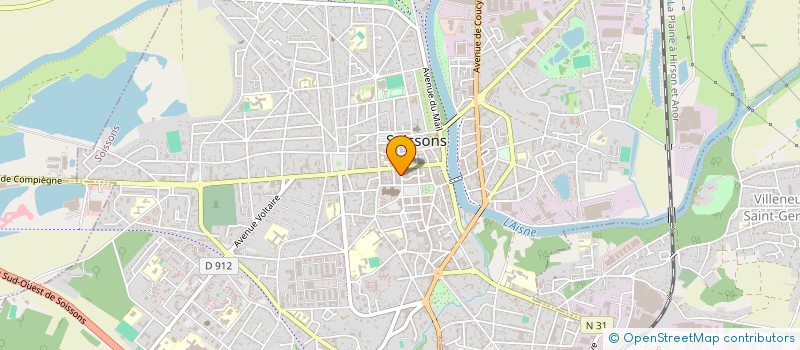 localisation de l'entreprise LVSH EQUIDIET à SOISSONS