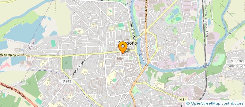 localisation de l'entreprise LVSH EQUILIBRE à SOISSONS