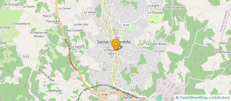 localisation de l'entreprise LVT à SARLAT-LA-CANEDA