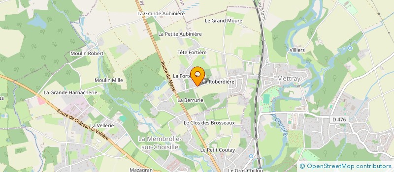 localisation de l'entreprise LVT  METTRAY