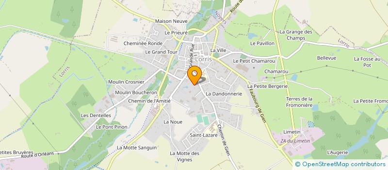 localisation de l'entreprise LVT CHIMIE EC à LA COUR MARIGNY