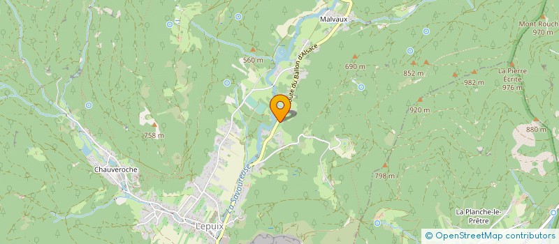 localisation de l'entreprise LVT LES CLARINES à GIROMAGNY