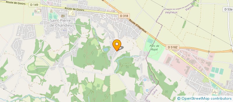 localisation de l'entreprise LVT PATRIMOINE  SAINT-PIERRE-DE-CHANDIEU