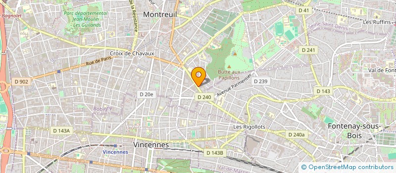 localisation de l'entreprise LVTI à MONTREUIL