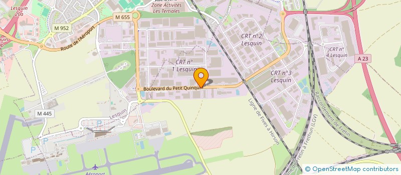 localisation de l'entreprise LVU à FRETIN